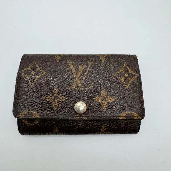 Louis Vuitton Six-Key Multicles Holder Signature Monogram Canvas Brown One Size - Picture 11 of 14
